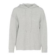 Graniet Melange Hoodie Sweatshirt InWear , Gray , Dames