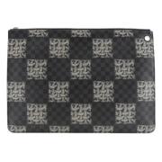 Pre-owned Canvas clutches Louis Vuitton Vintage , Black , Heren