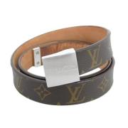 Pre-owned Canvas belts Louis Vuitton Vintage , Brown , Dames