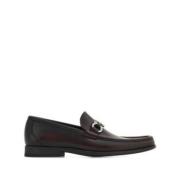 Gancini-plaque loafers Salvatore Ferragamo , Brown , Heren