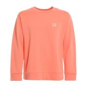 Oranje Katoenen Sweatshirt met Logodetail A.p.c. , Orange , Heren