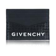 Heren leren kaarthouder portemonnee Givenchy , Black , Heren