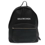 Pre-owned Leather backpacks Balenciaga Vintage , Black , Dames