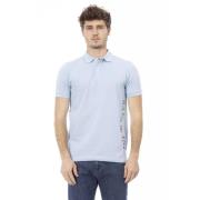 Blauw Katoenen Heren Polo Shirt Baldinini , Blue , Heren