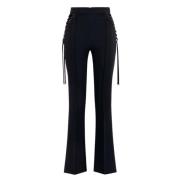 Wijde broek met elegante silhouet Elisabetta Franchi , Black , Dames