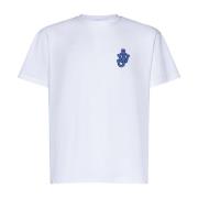 Anker-patch Wit Katoenen T-shirt JW Anderson , White , Heren