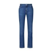 Slim-Fit Jeans met Logo Liu Jo , Blue , Dames