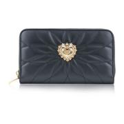 Gewatteerde leren portemonnee met Heilig Hart Dolce & Gabbana , Black ...