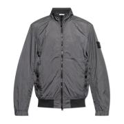 Lichtgewicht jas met logo Stone Island , Gray , Heren