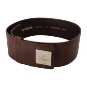 Elegante Leren Riem - Chic Bruin Gianfranco Ferré , Brown , Dames