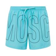 Lichtblauwe zee kleding Moschino , Blue , Heren