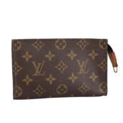 Pre-owned Canvas pouches Louis Vuitton Vintage , Brown , Dames