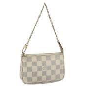 Pre-owned Canvas pouches Louis Vuitton Vintage , White , Dames