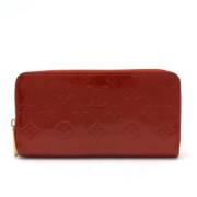 Pre-owned Leather wallets Louis Vuitton Vintage , Red , Dames