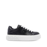 Zwarte Sneakers met Love Birds Logo Pinko , Black , Dames