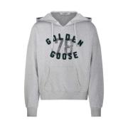 Vintage Ribbed Hoodie Sweatshirt Golden Goose , Gray , Heren