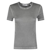 Krimpende Tee in Trendy Stijl Helmut Lang , Gray , Dames