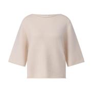 Kasjmier 3/4 Mouw Pullover Allude , Beige , Dames