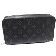 Pre-owned Canvas wallets Louis Vuitton Vintage , Black , Dames