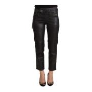 Zwarte Glitterende Broek met Middelhoge Taille John Galliano , Black ,...