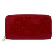 Pre-owned Leather wallets Louis Vuitton Vintage , Red , Dames