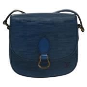 Pre-owned Leather louis-vuitton-bags Louis Vuitton Vintage , Blue , Da...