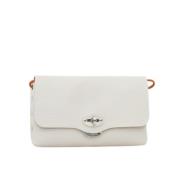 Elegante Lettera Clutch Tas in Grijs Zanellato , Gray , Dames