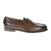 Klassieke walnootbruine leren mocassin Doucal's , Brown , Heren