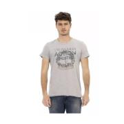 Grijs Katoenen Heren T-Shirt Trussardi , Gray , Heren