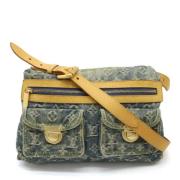 Pre-owned Denim crossbody-bags Louis Vuitton Vintage , Blue , Dames