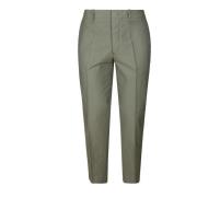 Geplooide Chino Broek met Ritssluiting Hindustrie , Green , Heren