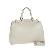 Pre-owned Leather handbags Louis Vuitton Vintage , White , Dames