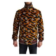 Kleurrijke Full Zip Sweater Italiaanse Stijl Dolce & Gabbana , Multico...