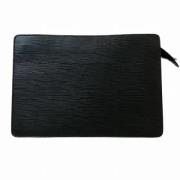 Pre-owned Leather clutches Louis Vuitton Vintage , Black , Dames