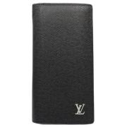 Pre-owned Leather wallets Louis Vuitton Vintage , Black , Dames