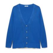 V-hals cardigan van Lenzing™ Ecovero™ Viscose Fiorella Rubino , Blue ,...