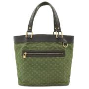 Pre-owned Canvas louis-vuitton-bags Louis Vuitton Vintage , Green , Da...