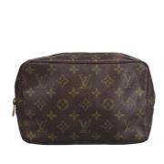 Pre-owned Canvas clutches Louis Vuitton Vintage , Brown , Dames