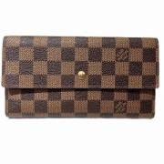 Pre-owned Canvas wallets Louis Vuitton Vintage , Brown , Dames