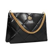 Diamant Quilt Hobo Tas Tory Burch , Black , Dames