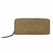 Pre-owned Leather wallets Louis Vuitton Vintage , Beige , Dames