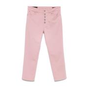 Roze Jeans Knoopsluiting Klassieke Zakken Dondup , Pink , Dames