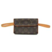 Pre-owned Canvas clutches Louis Vuitton Vintage , Brown , Dames