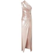 Elegante roze jurk met unieke details Pinko , Pink , Dames