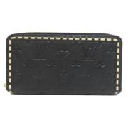 Pre-owned Canvas wallets Louis Vuitton Vintage , Black , Dames