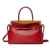 Ruby Kleine Satchel Tas Tory Burch , Red , Dames