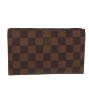 Pre-owned Canvas clutches Louis Vuitton Vintage , Brown , Dames