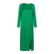 Elegante Groene Jurk met Split InWear , Green , Dames