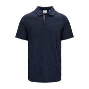 Heren Polo Shirt met Knopen Burberry , Blue , Heren