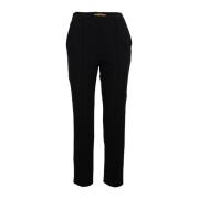 Gouden Detail Rits Haak Damesbroek Elisabetta Franchi , Black , Dames